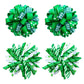 St Patricks Day Korker Hair Bow Clip 3'' Irish Green Shamrock Curly Corker Fireworks Alligator Barrette Toddler Baby Girls Kids