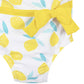Gerber Girls' One-Piece Swimsuit, White Yellow Lemons, 0-3 Months