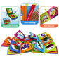Dr.Rapeti Soft Cloth Books Baby Books Bath Books 6-Pack for Baby Infant Toddler Kids Crinkle Squeaky Washable Chewable Non-Toxic