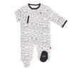 Magnetic Me Footie Pajamas 100% Organic Cotton Baby Sleepwear Quick Magnetic Fastener Sleeper Going Places 12-18M