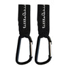 Little Chicks Stroller Hooks Clip Carabiner - Purse and Bag Hanger - 2 Pack - Model CK095