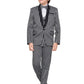 Jeetethnics Boys Black Striped Coat Suit Set With Waistcoat Shirt And Trousers (9080)