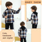 Younger Star Toddler Kids Baby Boys Hooded Plaid Shirt Classical Shirt Hooded Jacket Fall Winter Clothes (Brown, 4-5 Years)