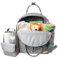 Skip Hop Diaper Bag Backpack: Suite 6-In-1 Diaper Backpack Set, Multi-Function Baby Travel Bag With Changing Pad, Stroller Strap