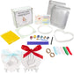 Baby Ornament Keepsake Kit (Circle & Heart) Clay Handprint And Footprint Casting For Newborn - Best New Mom Gift And Shower Gift
