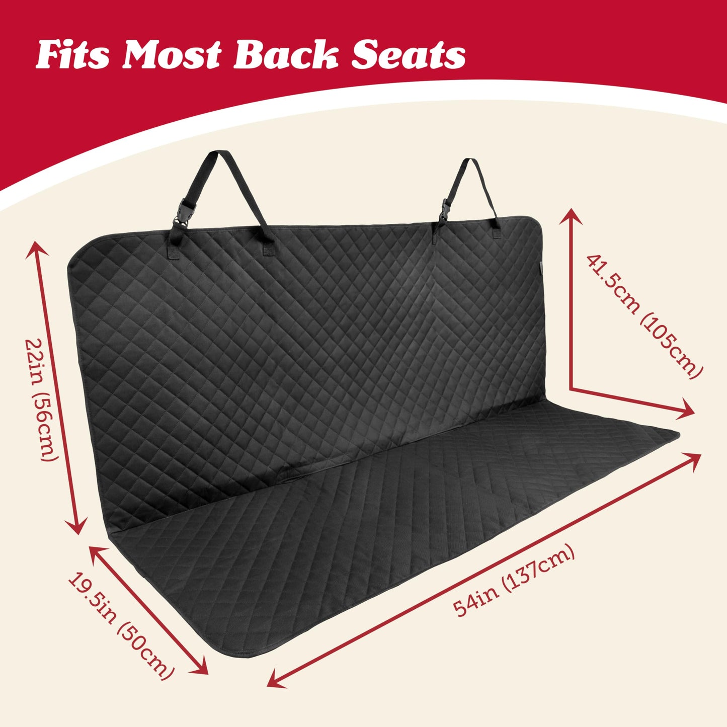 Lusso Gear Car Seat Protector For Baby Car Seat (Bench Seat Cover) - Waterproof - Thick Padding - Protects Fabric Or Leather Sea