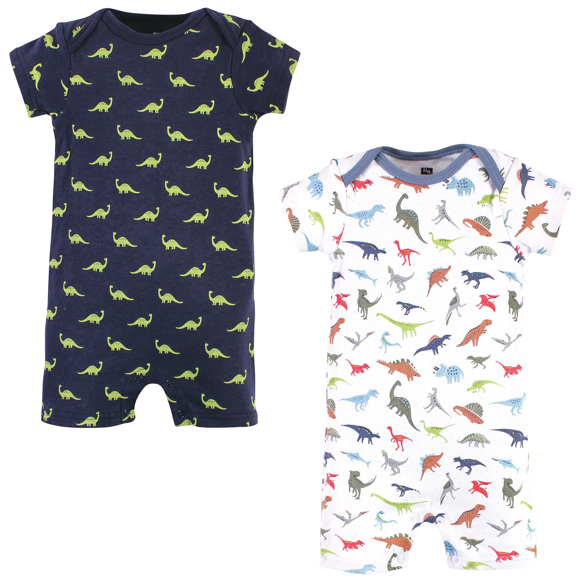 Hudson Baby Baby Cotton Rompers, Dino, 3-6 Months – WBBAPB093CPJPYP