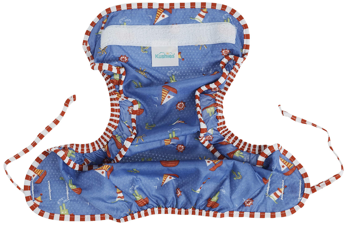 Kushies Swim Diaper, Sail Boats Print, Medium