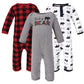 Little Treasure Unisex Baby Cotton Coveralls, Baby Bear, 3-6 Months