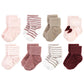Hudson Baby Unisex Baby Cotton Rich Newborn And Terry Socks, Burgundy Heart, 12-24 Months