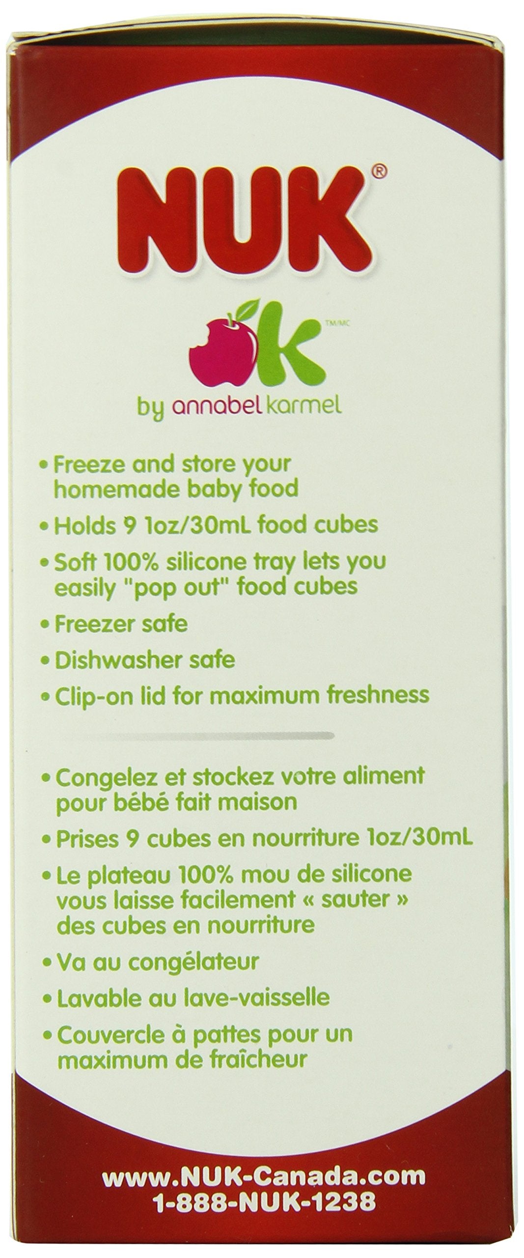 Nuk Homemade Baby Food Flexible Freezer Tray And Lid Set