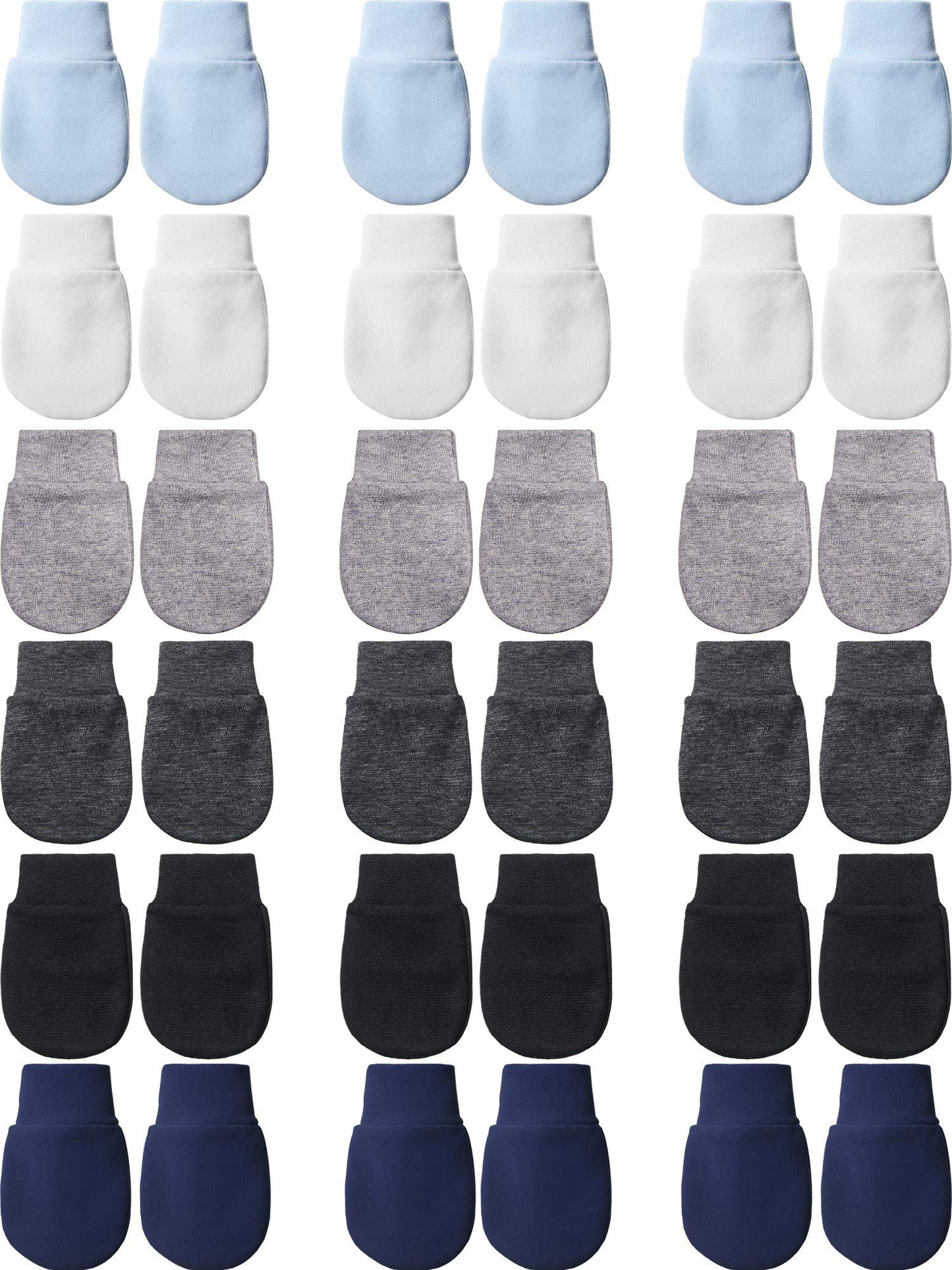 18 Pairs Newborn Baby Mittens Infant Toddler Gloves No Scratch Mittens Gloves For 0-6 Months Baby Boys Girls