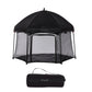 Dream On Me Onyx Playpen Set With Canopy, Baby Playpen, Portable And Lightweight, Playpen For Babies And Toddler, Black