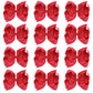 Oaoleer Big Hair Bows For Girls 12 Pcs 6' Red Grosgrain Ribbon Large Boutique Bow Alligator Clips Hair Accessories For Toddlers