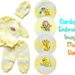 Abelito Newborn Baby Boy'S Girl'S Unisex Warm Winter 3 Pieces Crochet Set (Yellow)