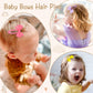 24Pcs 2Inch Baby Hair Clips, Oaoleer Baby Girls Fully Lined Baby Bows Hair Pins Tiny Hair Bows Alligator Clips For Baby Girls In
