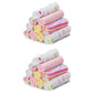 Spasilk Washcloth Wipes Set For Newborn Boys & Girls, Soft Terry Washcloth Set, Pack Of 20, Pink Lines, 20 Pack