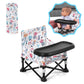 Toddler Booster Seat for Dining Table & Kitchen Chair - Portable Foldable with Removable Tray, Baby Camping Chair 6-36 Months In