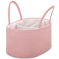 Comse Large Diaper Caddy Organizer For Girl Boy, Gift Basket Empty, Car Diaper Caddy With Handles, Cotton Rope Diaper Basket, Ba
