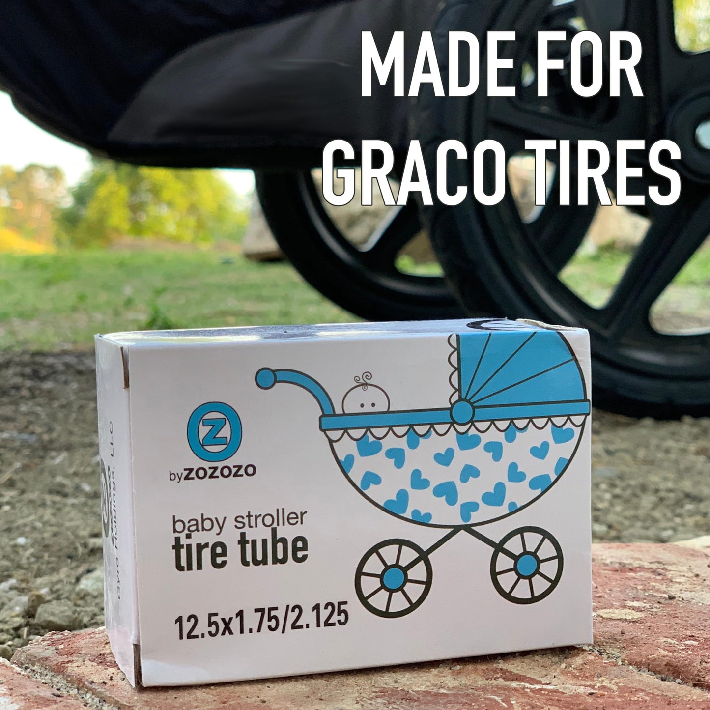 Graco Stroller Front Tire Tube 12.5'X1.75' For Jogging Strollers - Fits Wayfinder, Alterrain, Revolution Flex/Pro/Se, Strides,