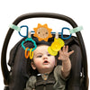 Infantino Sensory Travel Bar - Engaging Activities for Car Seats & Strollers, Promotes Sensory Development, Easy to Install & Du