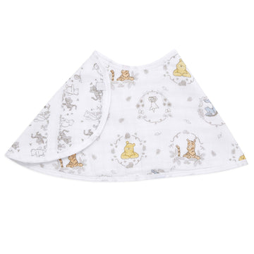 Aden + Anais Disney Burpy Baby Bib, 100% Cotton Muslin, Soft Absorbent 4 Layers, Multi-Use Burp Cloth And Bib, 22.5    X 11   ,