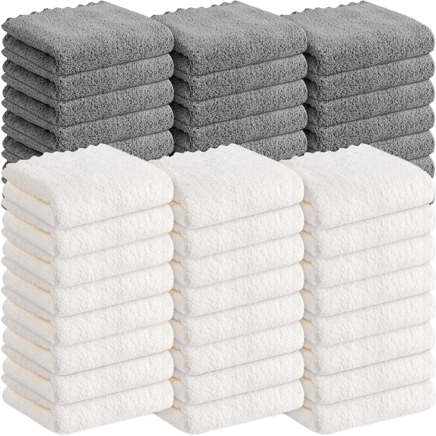Newwiee 50 Pack Baby Burp Cloths 20''X10'' Absorbent Burping Cloths For Girl Boy Large Baby Rags Towels For Newborn Essential(Gr