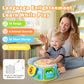 7-in-1 Activity Cube Drum Montessori Toys for Baby, Busy Toys for Toddlers with 9 Sensory Shape Blocks, Music & Light Educationa