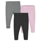 Gerber Baby Girl'S Toddler Multi-Pack Premium Leggings, Pink/Black, 3T