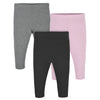 Gerber Baby Girl'S Toddler Multi-Pack Premium Leggings, Pink/Black, 0-3 Months