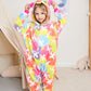 Newplush Child Onesie Girls Boys Halloween Costumes Coloful Cloud Unicorn Animal Pajama For Christmas (6-8 Years)