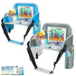 MENZOKE Kids Travel Tray for Boys or Girls, Travel Tray for Kids Car Seat with Tablet Holder, Dry Erase Board & Cooler Cup Holde