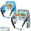 MENZOKE Kids Travel Tray for Boys or Girls, Travel Tray for Kids Car Seat with Tablet Holder, Dry Erase Board & Cooler Cup Holde