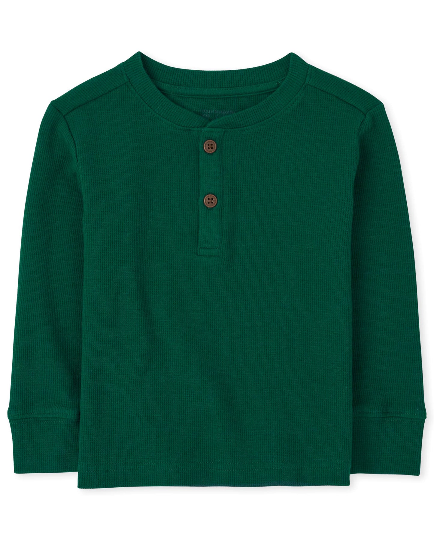 The Children'S Place Baby Toddler Boy Long Sleeve Thermal Henley Top, Spruceshad, 4T