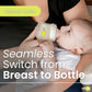 Avima 12 Oz. Anti Colic Infant Bottles, Bpa Free, Wide Neck With Fast Flow Nipples (Set Of 6)