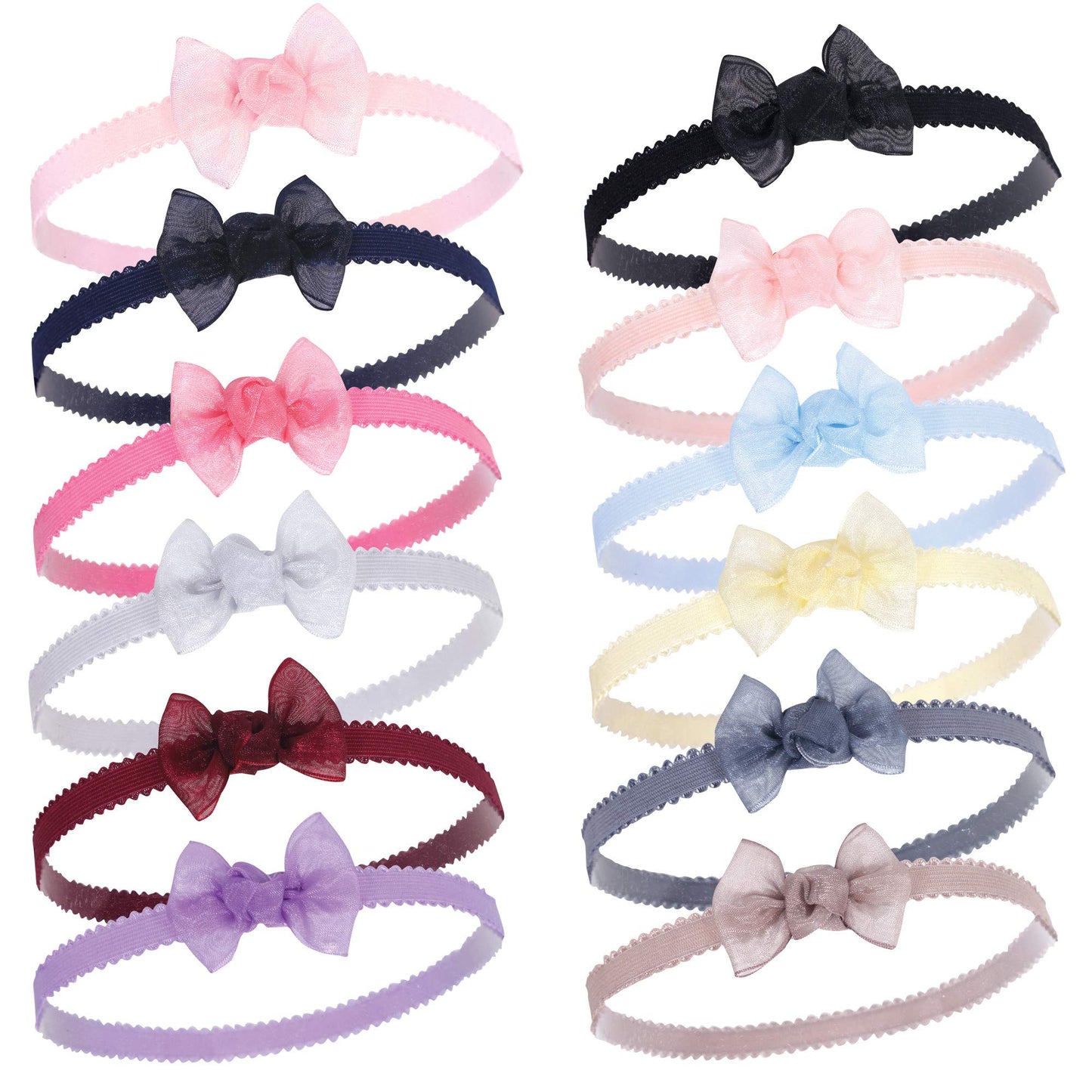 Hudson Baby Unisex Cotton And Synthetic Headbands, Navy, 0-24 Months