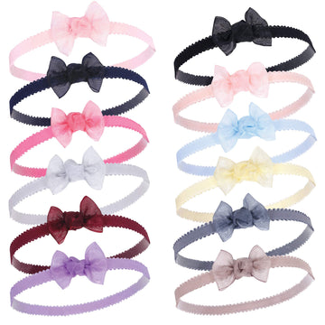 Hudson Baby Unisex Cotton And Synthetic Headbands, Navy, 0-24 Months