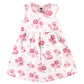 Hudson Baby Baby Girls' Cotton Dress And Cardigan Set, Blush Rose, 3-6 Months