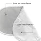 Tillyou Changing Pad Liners 6Pk - Waterproof Flannel Cotton, 27' X 13' - Perfect For Baby Diaper Changing Needs, Gray