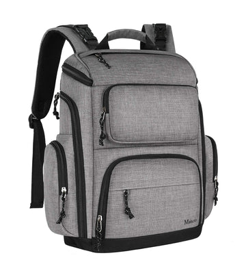Mancro Diaper Bag Backpack, Multifunctional Travel Dad Diaper Bag With Insulated Pockets, Large Capacity Baby Diaper Backpack Fo