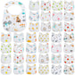 Hicarer 36 Pack Muslin Baby Bibs Bulk Adjustable Newborn Toddler Drool Snap Bibs 8 Layers Cotton Baby Boy Girl (U Shape)