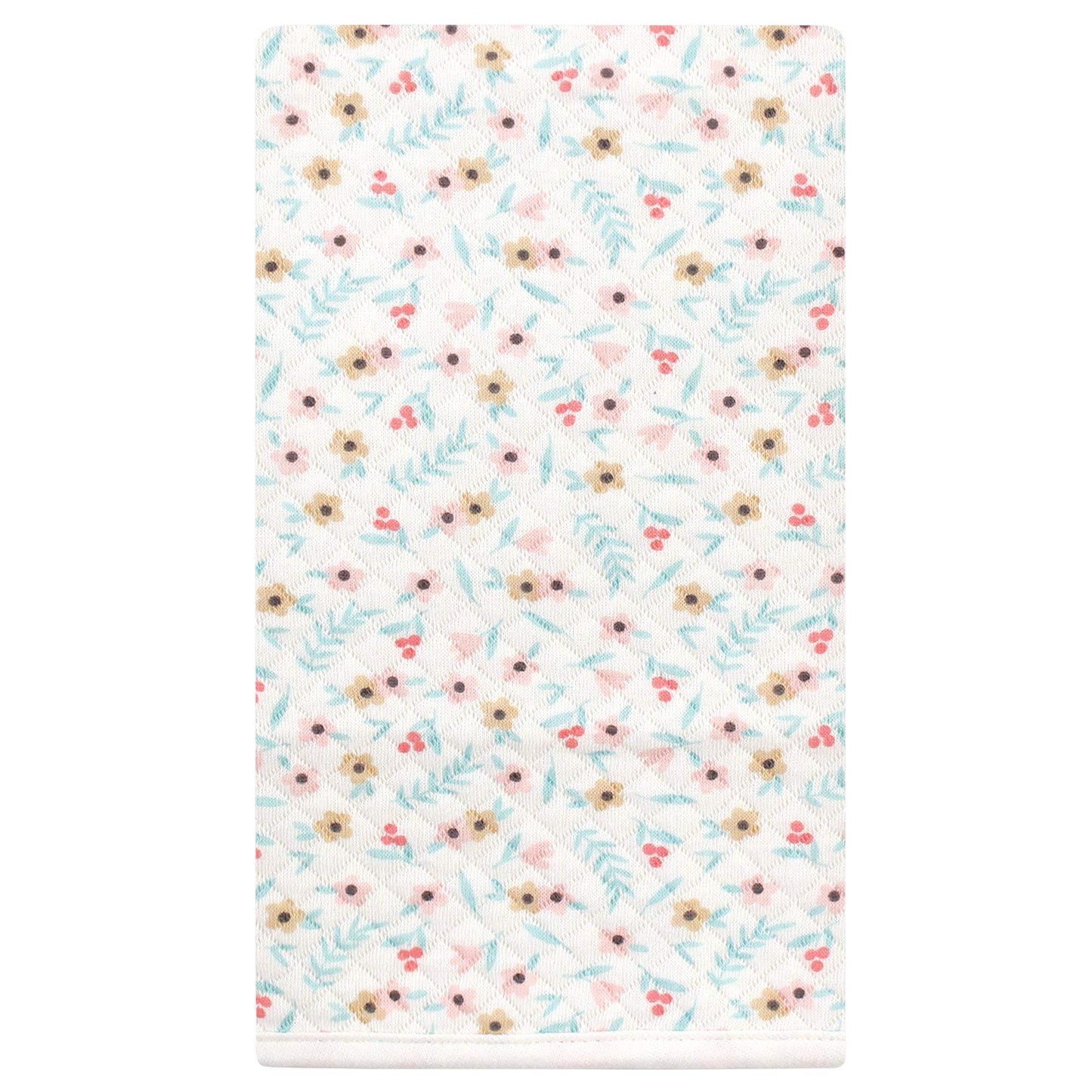 Hudson Baby Unisex Baby Quilted Burp Cloths, Girl Forest, One Size