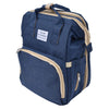 Baby Diaper Bag Backpack, Nappy Bag Portable Oxford Cloth Folding for Daily Use for Travel(Navy Blue)