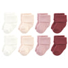 Hudson Baby Unisex Baby Cotton Rich Newborn And Terry Socks, Solid Blush Pink, 6-12 Months