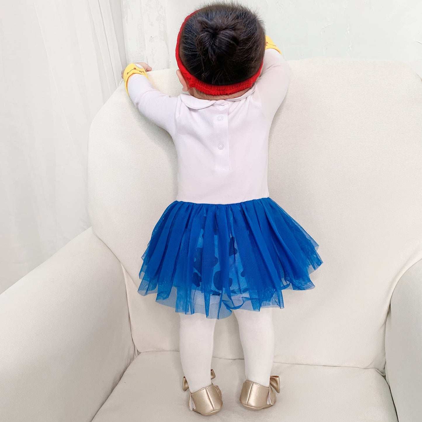 Dressy Daisy Baby Girls Cowgirls Princess Onesie Costume Romper Bodysuit Halloween Birthday Dress Up With Headband Size 3-6 Mont