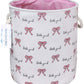Langyashan Laundry Basket Canvas Collapsible Organizer Storage Basket For Boys Girls Laundry Hamper Toy Bins Gift Baskets Bedroo
