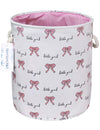 Langyashan Laundry Basket Canvas Collapsible Organizer Storage Basket For Boys Girls Laundry Hamper Toy Bins Gift Baskets Bedroo