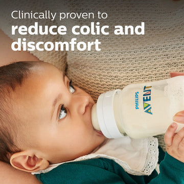Philips Avent Anti-Colic Baby Bottle Flow 3 Nipple, Scy763/04, 4 Count (Pack Of 1)