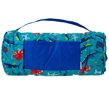 Stephen Joseph All Over Print Nap Mat, Blue Shark, Os