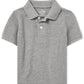 The Childrens Place Baby Boys and Toddler Boys Short Sleeve Pique Polo, Smoke, 9-12 MONTHS